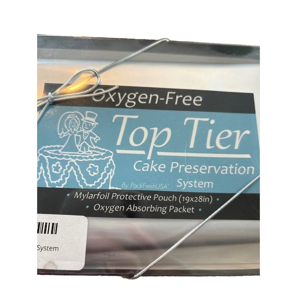 PackFreshUSA Cake Preservation System Top Tier Wedding Cake Freezer Bag